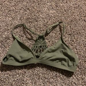 Ripcurl army green top